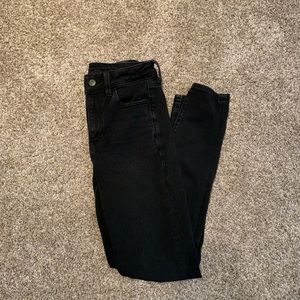 American Eagle 360 Next Level Stretch Super High Rise Jegging Black 4R